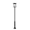Z-Lite Rainer 5 Light Outdoor Post Mounted Fixture, 15.5in. W x 122in. H, Black 5015PHXLR-5010P-BK - alternate 5